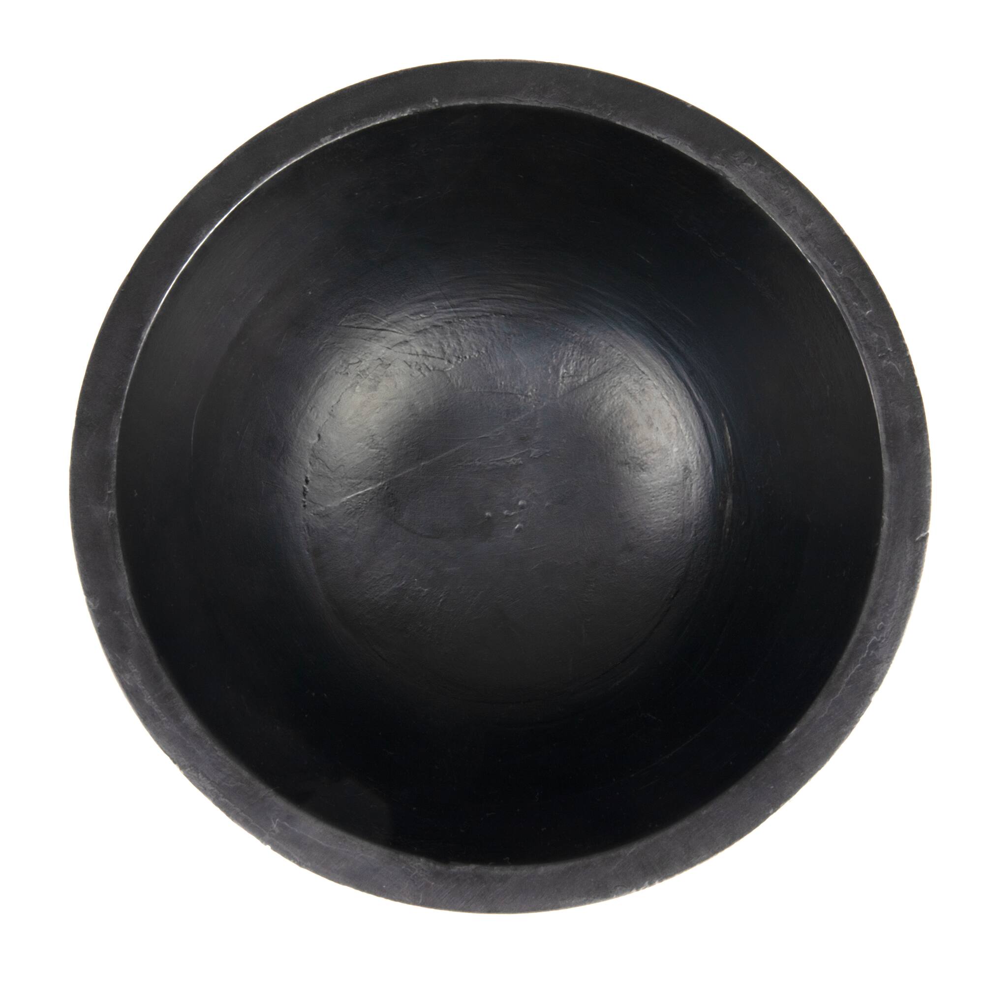 Hello Honey® 9.75" Ridged Mango Wood Footed Bowl